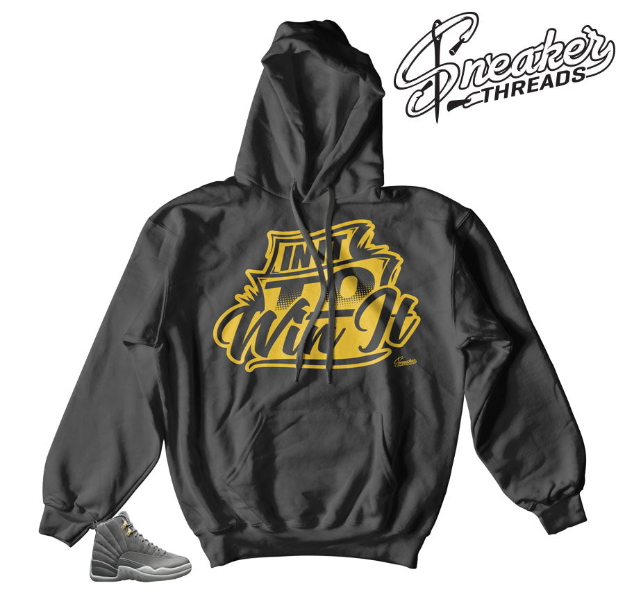 Retro 12 Dark Grey Win It Hoody