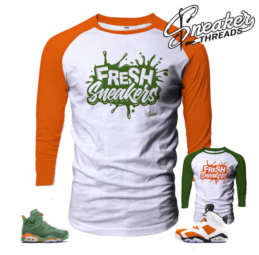Retro 6 Like Mike Fresh Sneakers Raglan Shirt