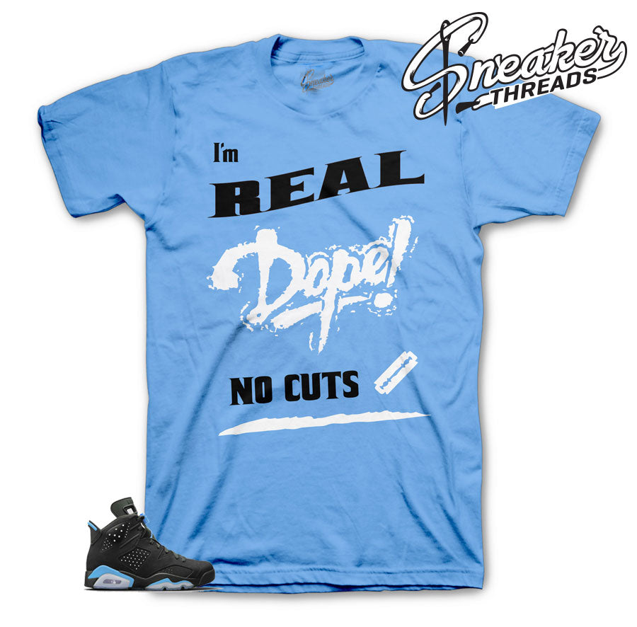 Retro 6 University Blue No Cuts Shirt