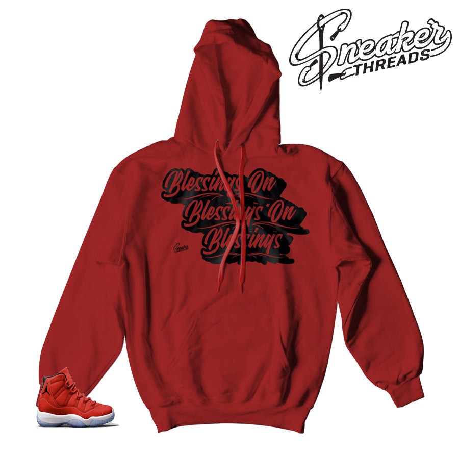 Retro 11 Win Like 96 Blessings Hoody