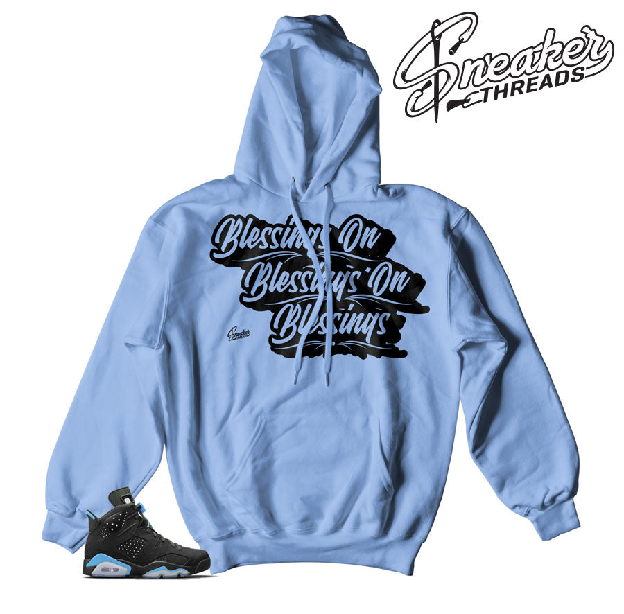Retro 6 University Blue Blessings Hoody
