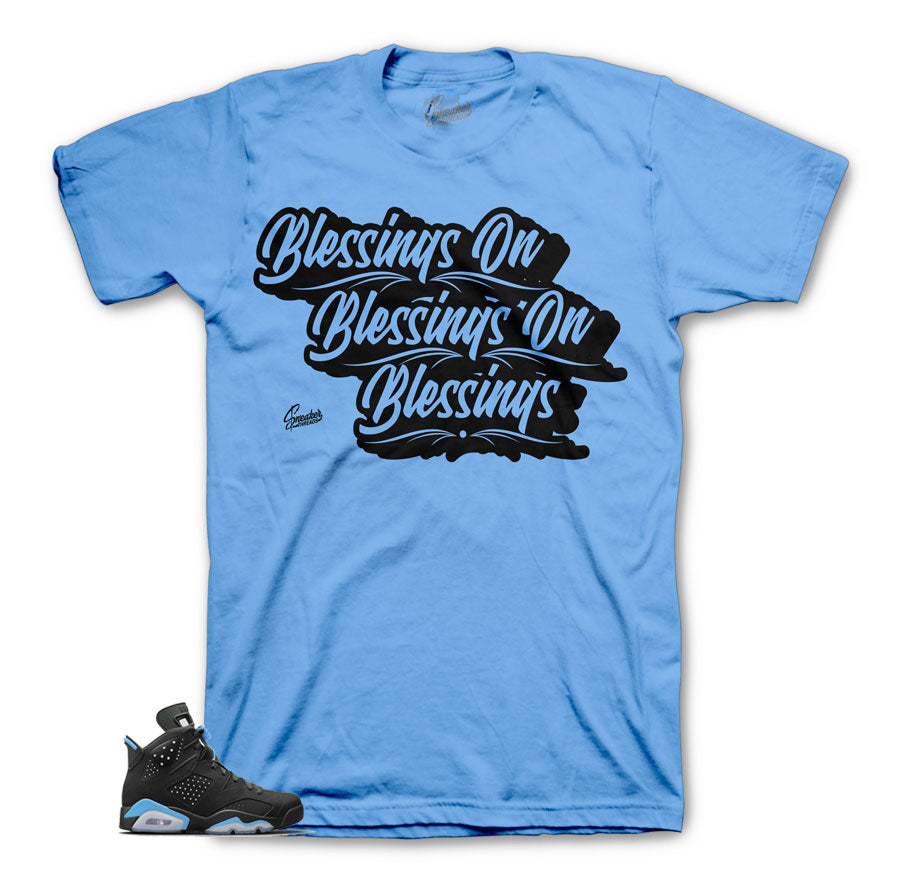 Retro 6 University Blue Blessings Shirt