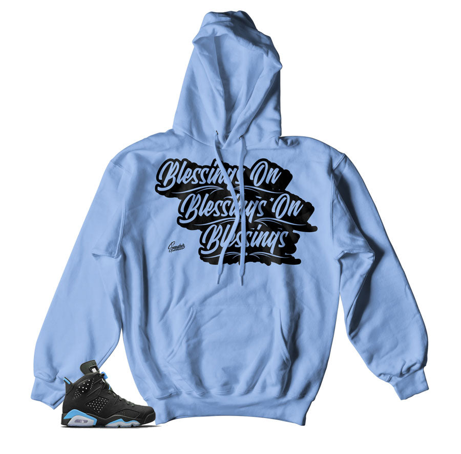 Retro 6 University Blue Blessings Hoody