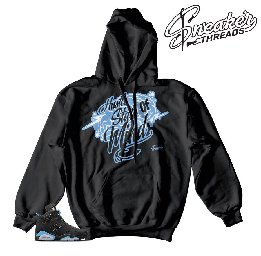 Retro 6 University Blue Hustle State Of Mind Hoody