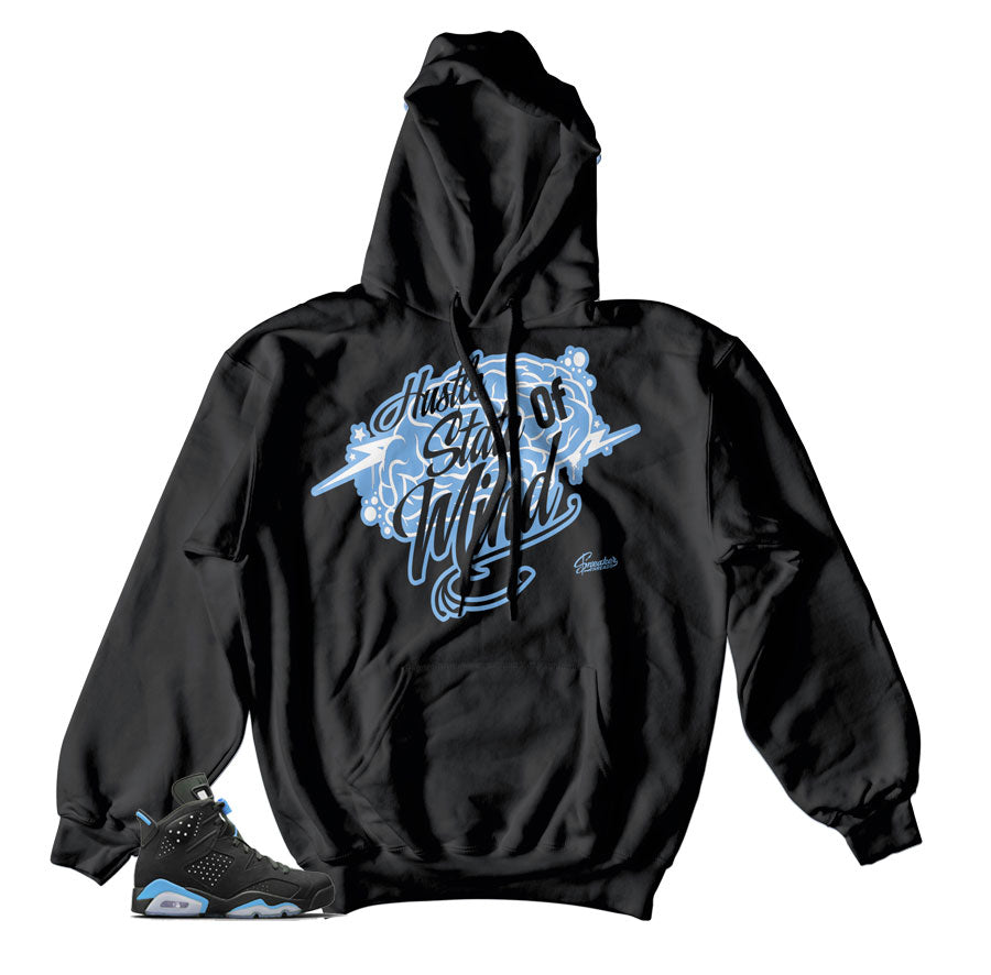 Retro 6 University Blue Hustle State Of Mind Hoody