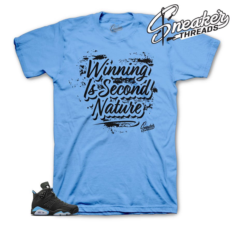 Retro 6 University Blue In Second Nature Shirt