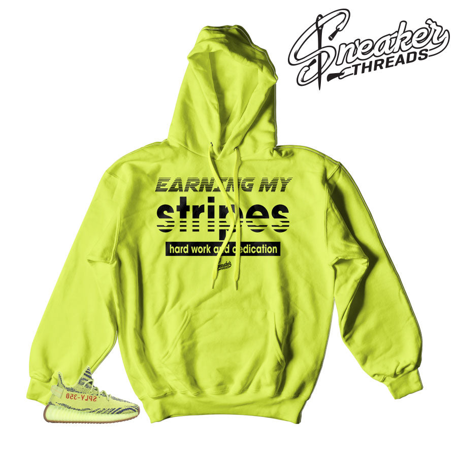 Boost Frozen Yellow Earning My Stripes Hoody