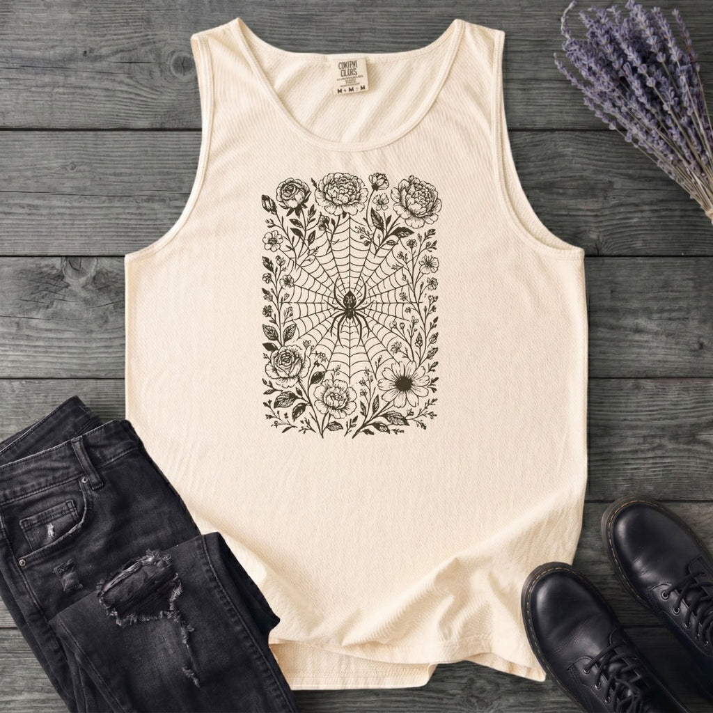 Flower Spiderweb Tank Top