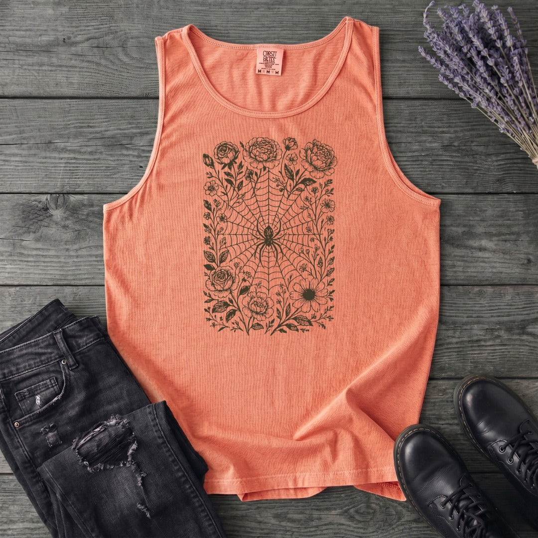 Flower Spiderweb Tank Top