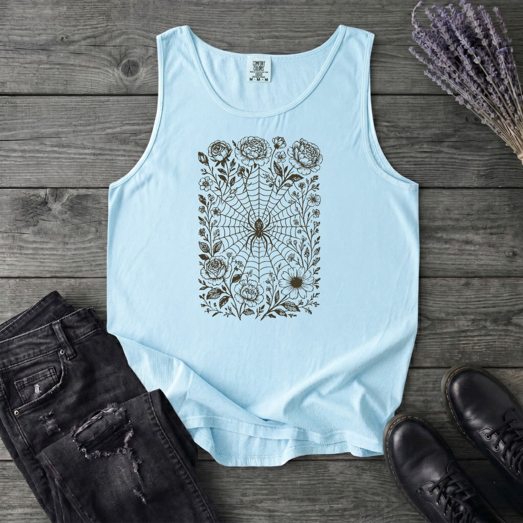 Flower Spiderweb Tank Top