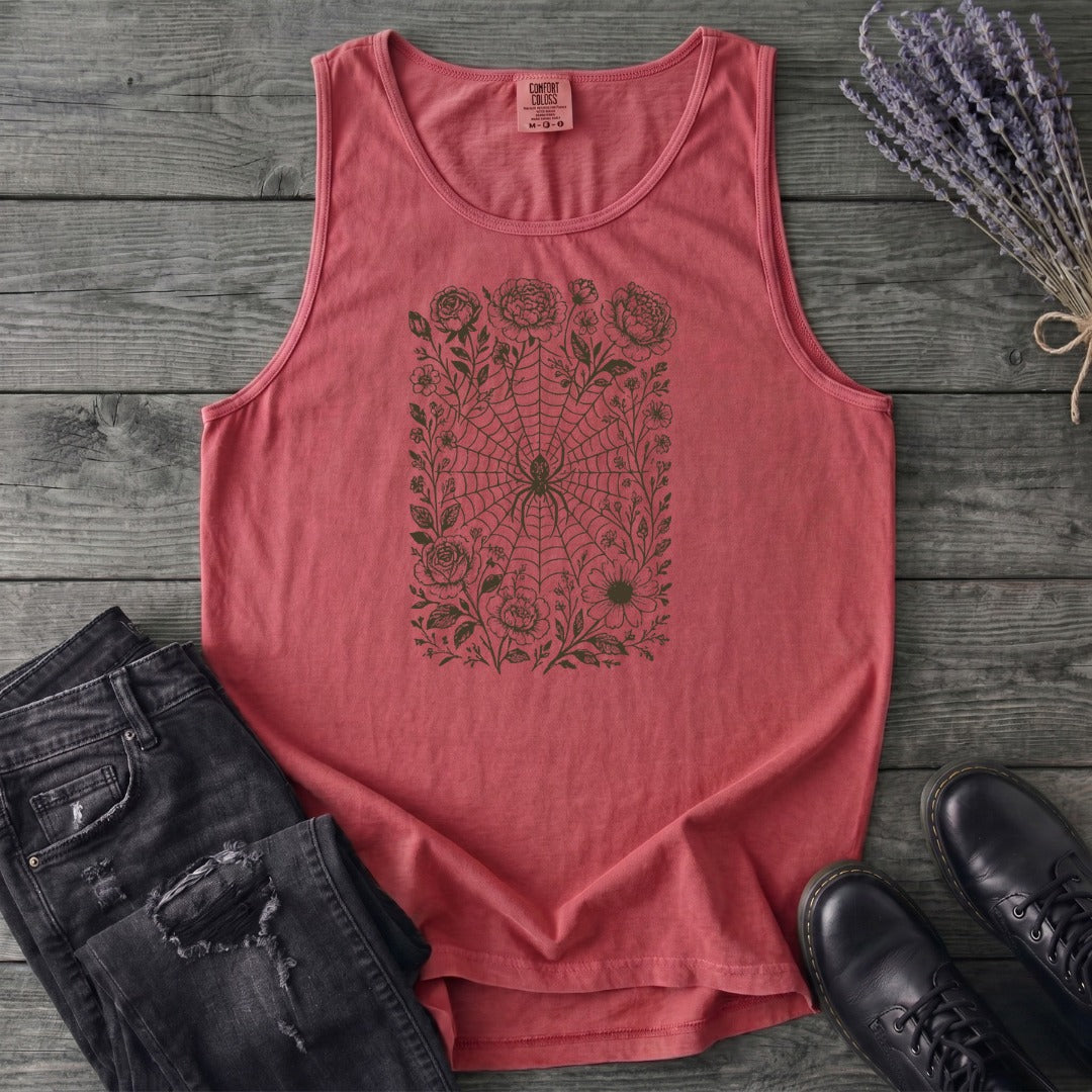 Flower Spiderweb Tank Top