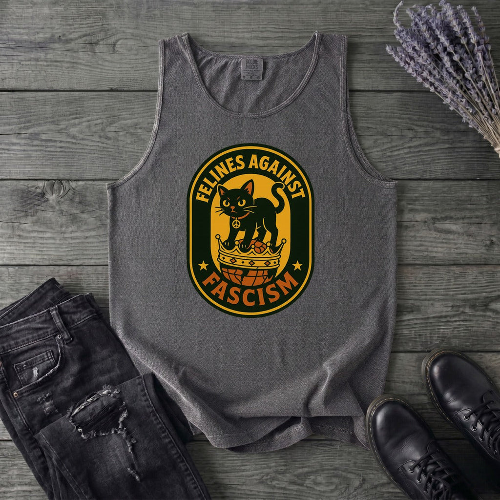 Felines Against Fascism Tank Top