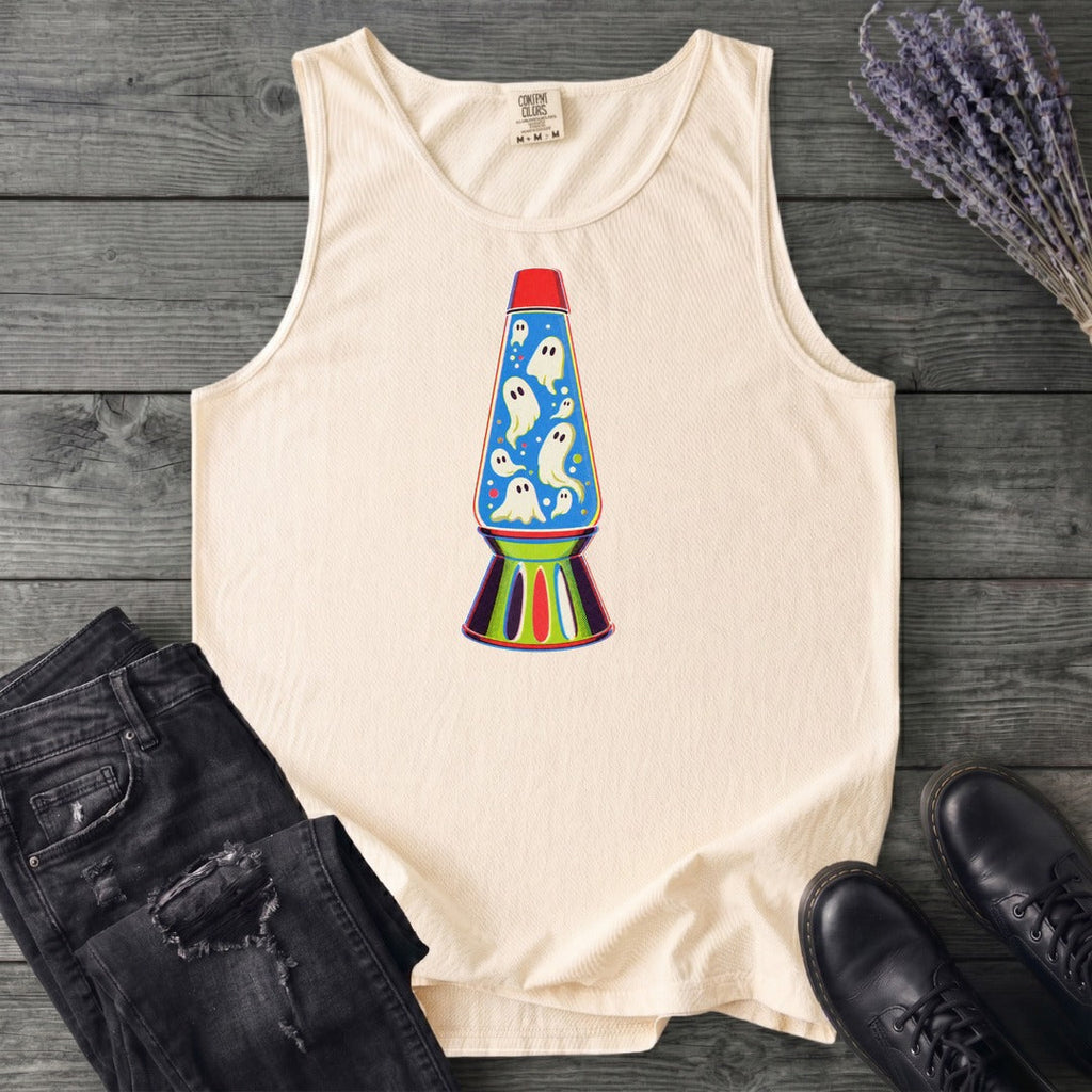 Groovy Ghost Glow Lamp Tank Top