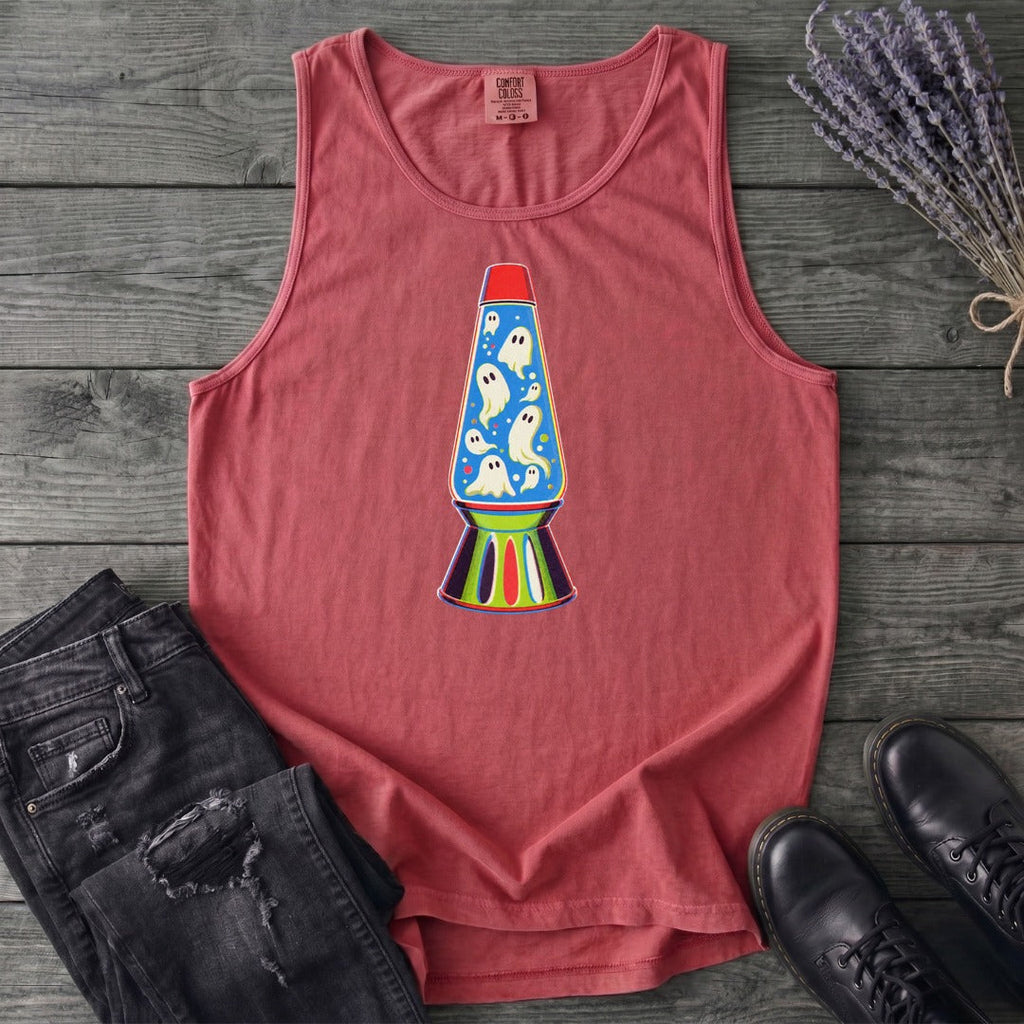 Groovy Ghost Glow Lamp Tank Top