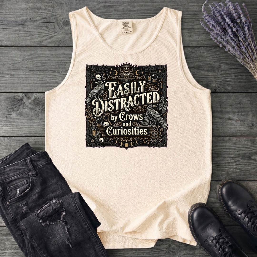Easily Distracted By Crows and Curiosities Tank Top