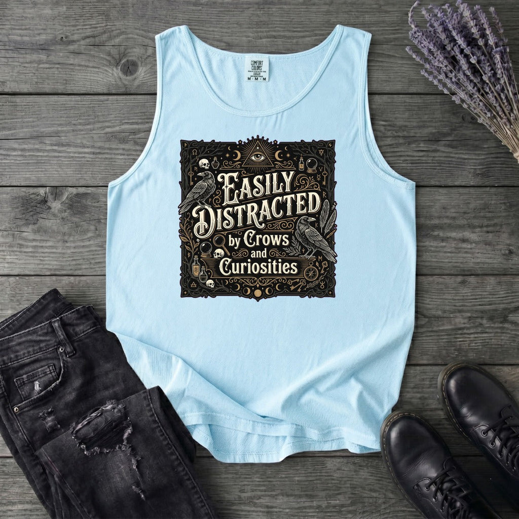 Easily Distracted By Crows and Curiosities Tank Top
