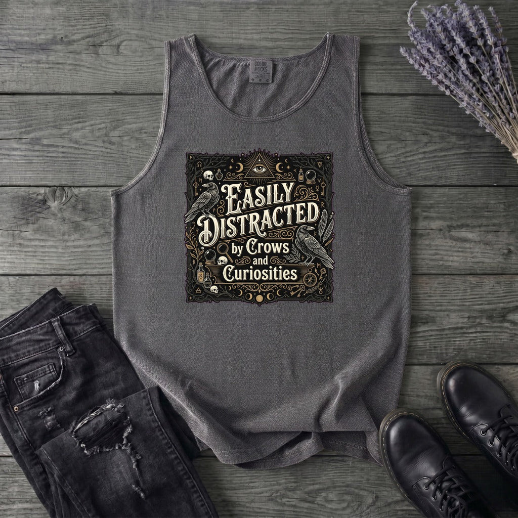 Easily Distracted By Crows and Curiosities Tank Top