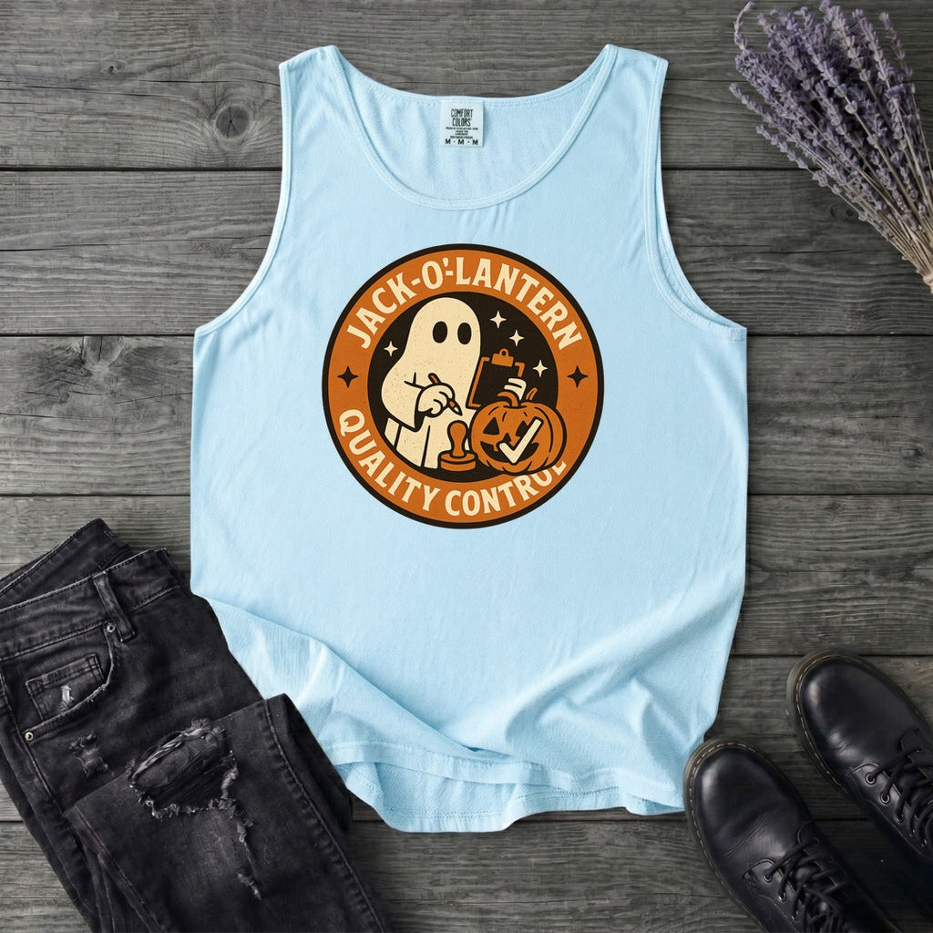 Jack O Lantern Quality Control Tank Top
