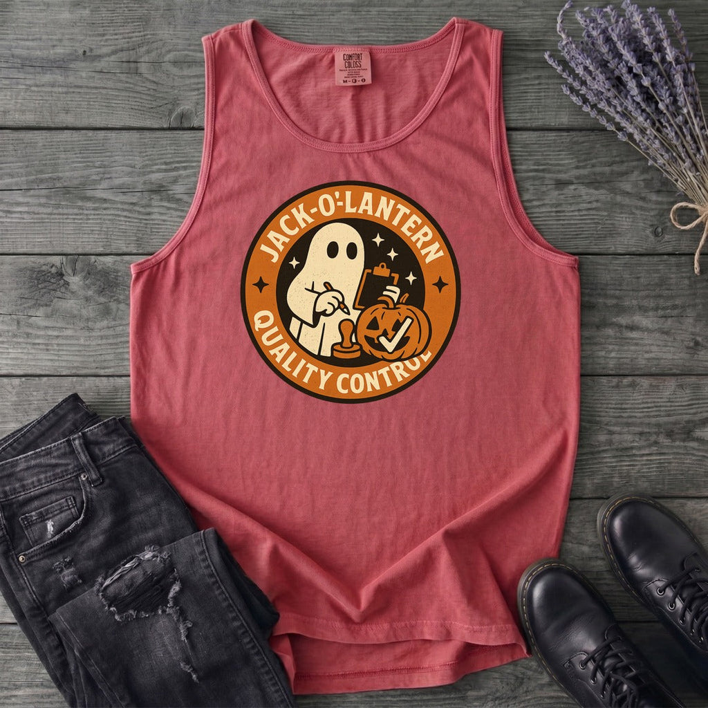 Jack O Lantern Quality Control Tank Top