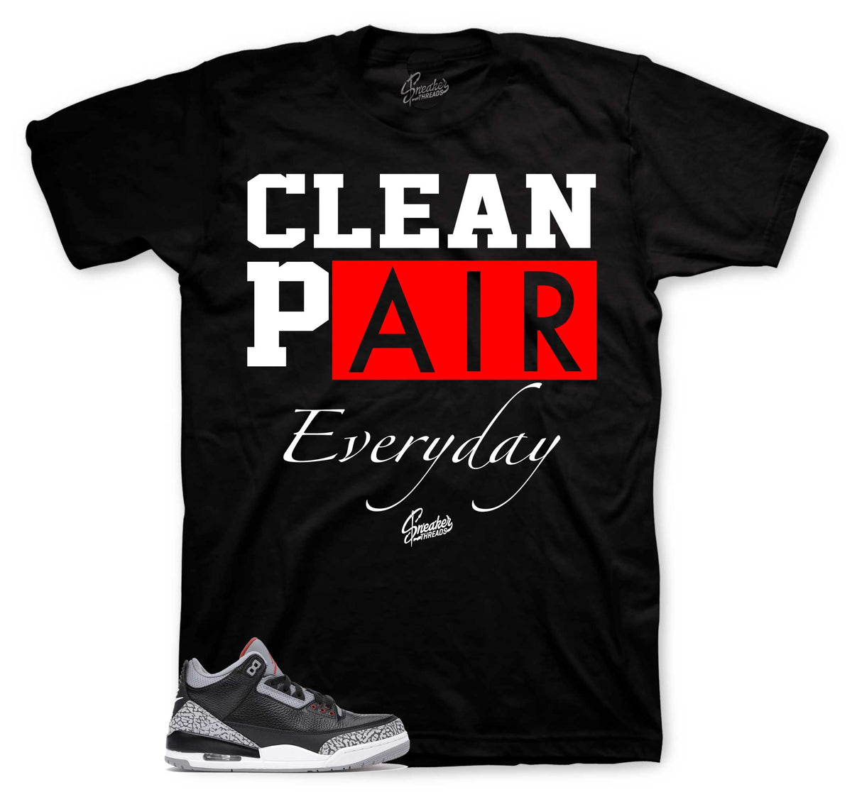 Retro 3 Black Cement Everyday Shirt