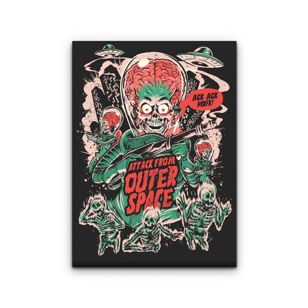 Attack From Outer Space - Canvas Print