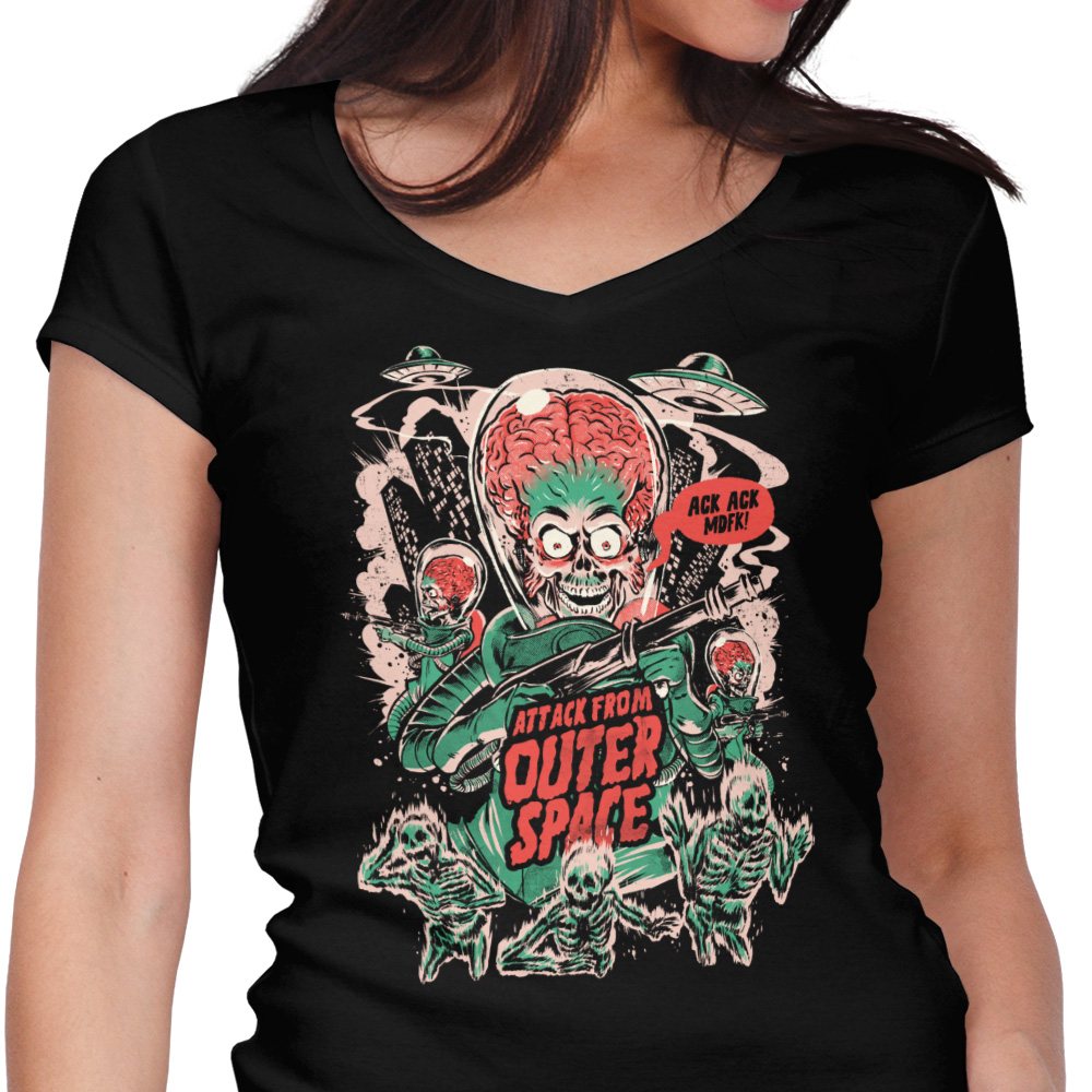 Attack From Outer Space - Women's V-Neck product image 1