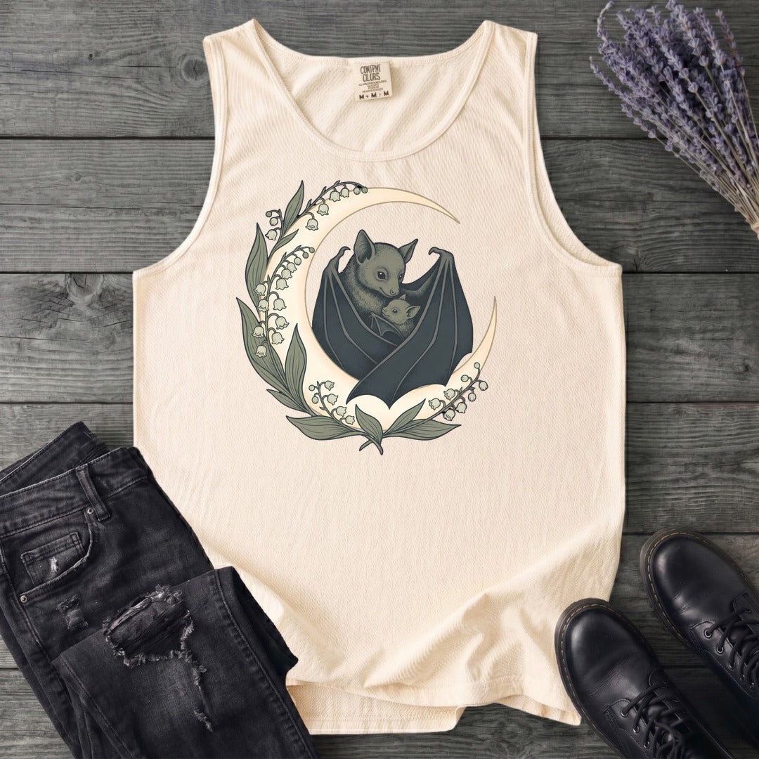 Mom And Baby Bat Tank Top