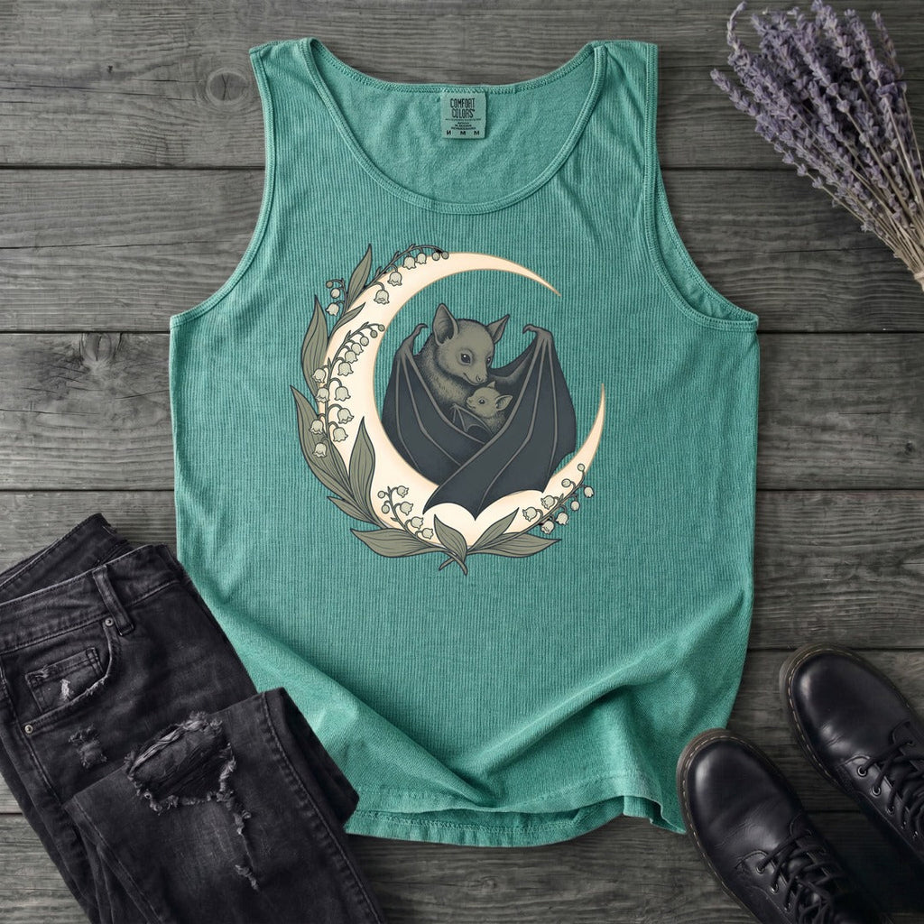 Mom And Baby Bat Tank Top