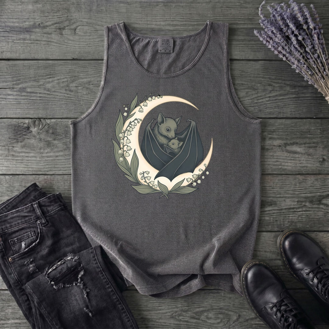 Mom And Baby Bat Tank Top