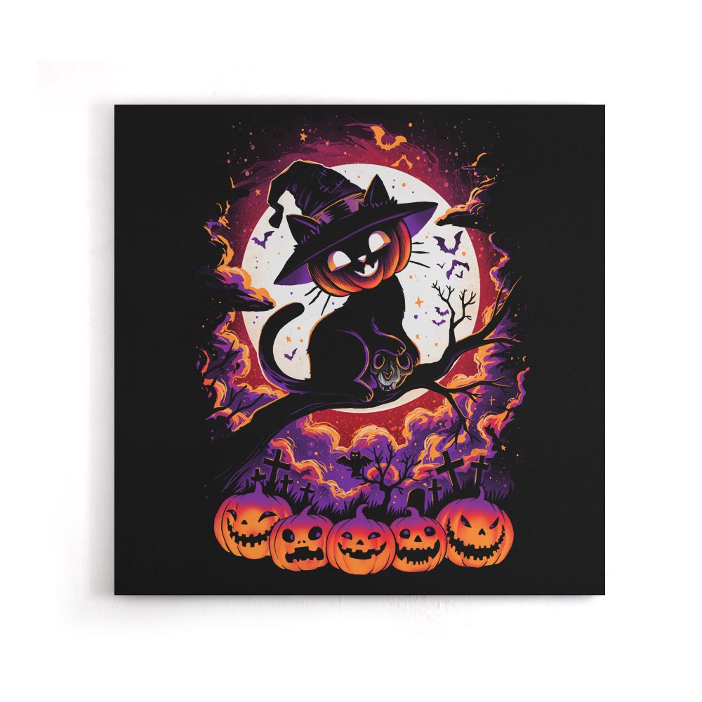 Cat O'Lantern - Canvas Print