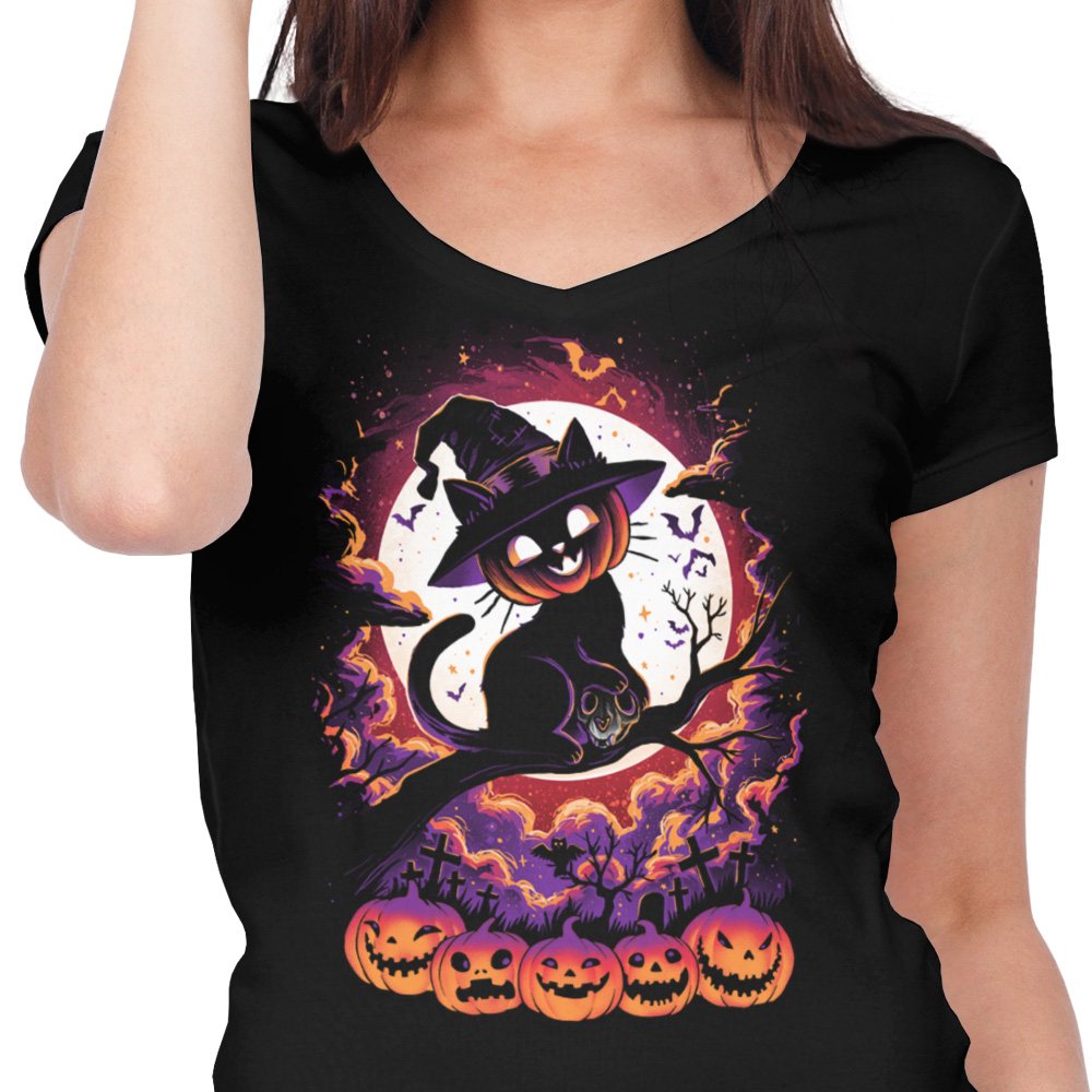 Cat O'Lantern - Women's V-Neck product image 4