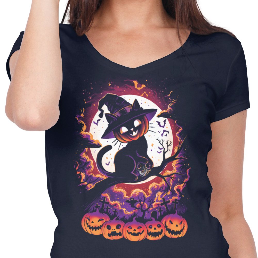Cat O'Lantern - Women's V-Neck product image 5