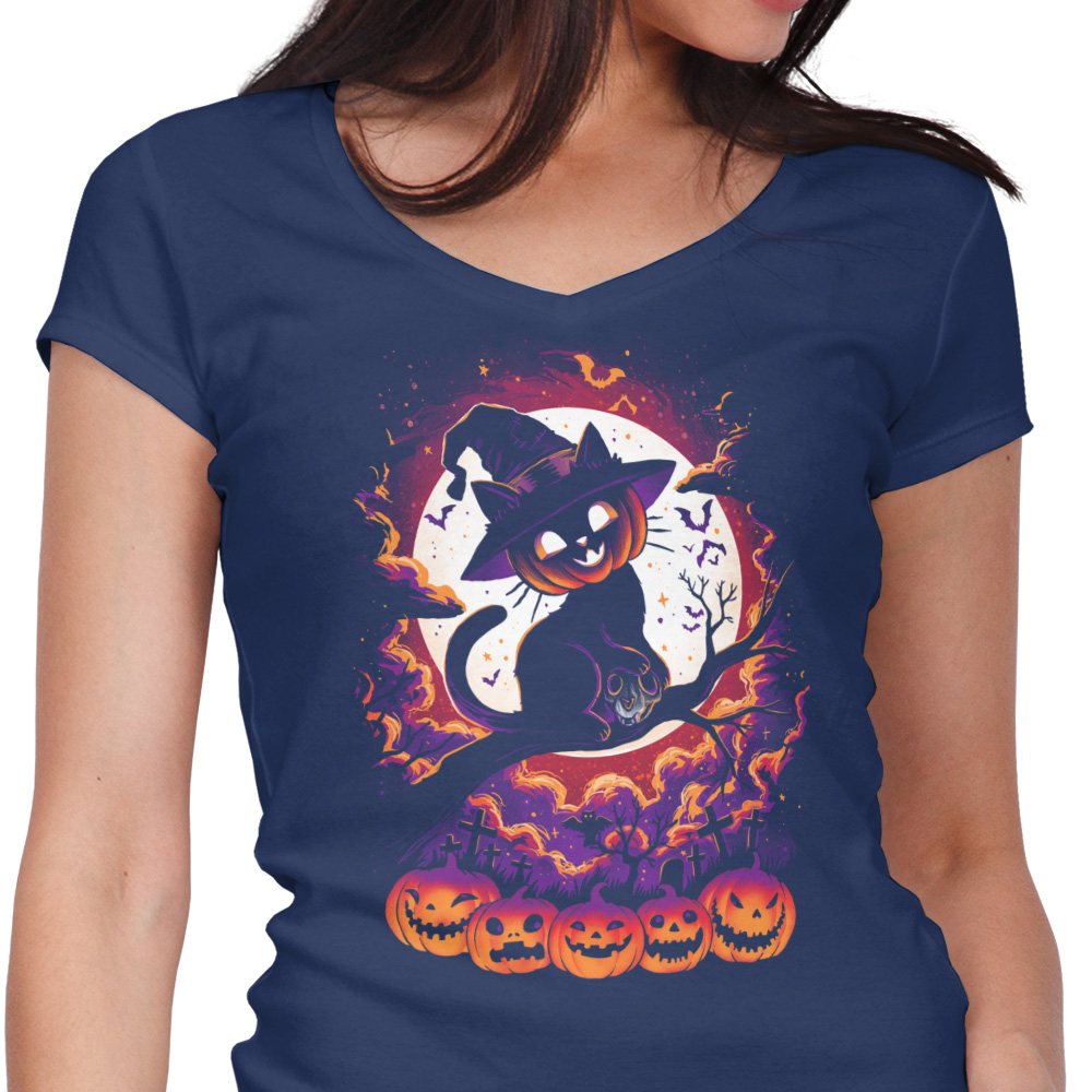 Cat O'Lantern - Women's V-Neck product image 3