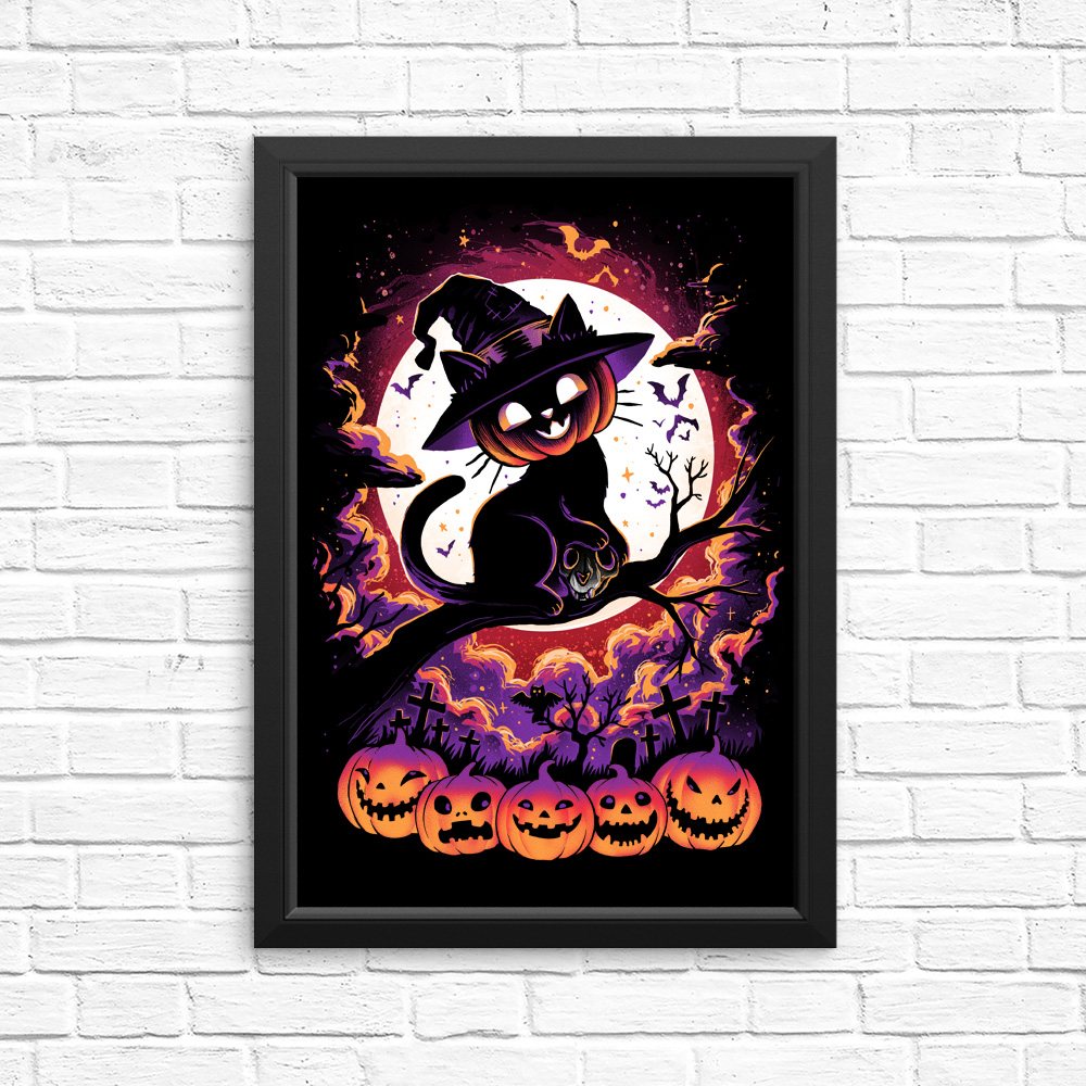 Cat O'Lantern - Posters & Prints