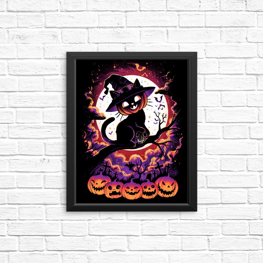 Cat O'Lantern - Posters & Prints