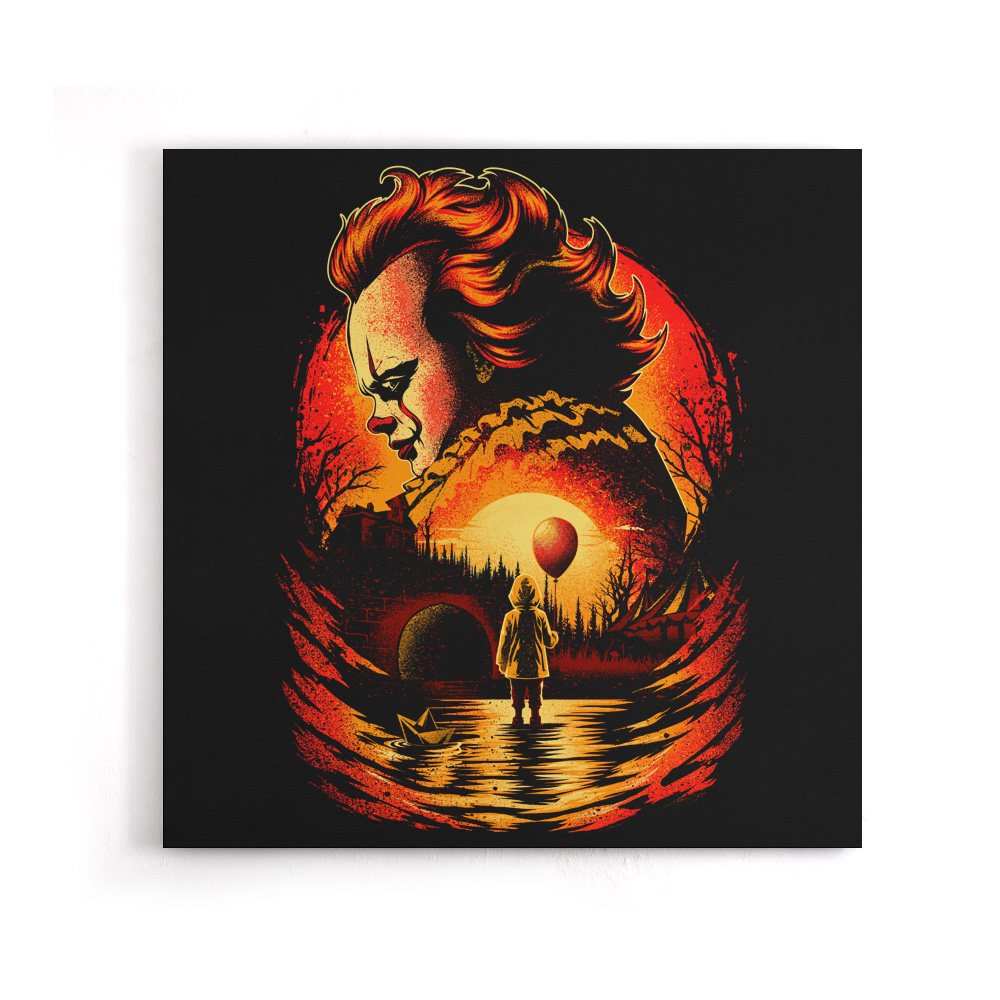 Clown Beneath the Moon - Canvas Print