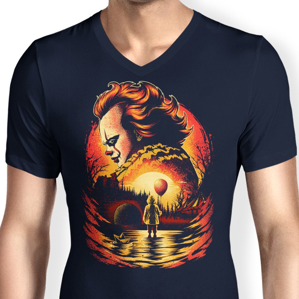 Clown Beneath the Moon - Men's V-Neck product image 5