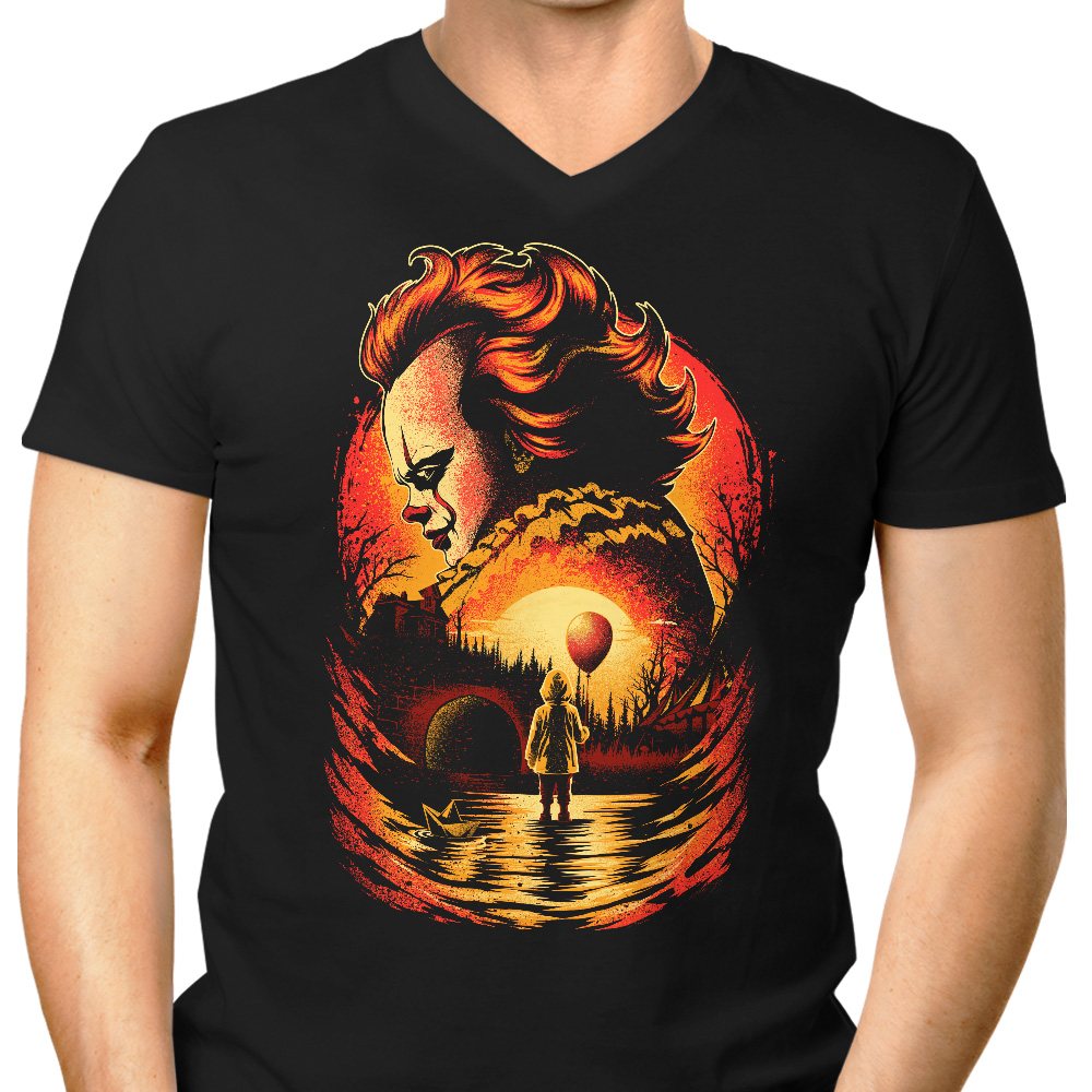 Clown Beneath the Moon - Men's V-Neck product image 1