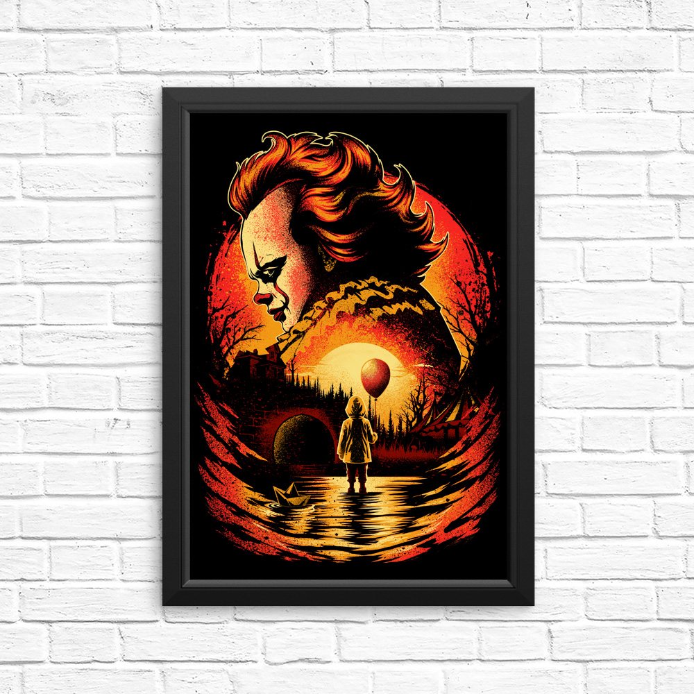 Clown Beneath the Moon - Posters & Prints
