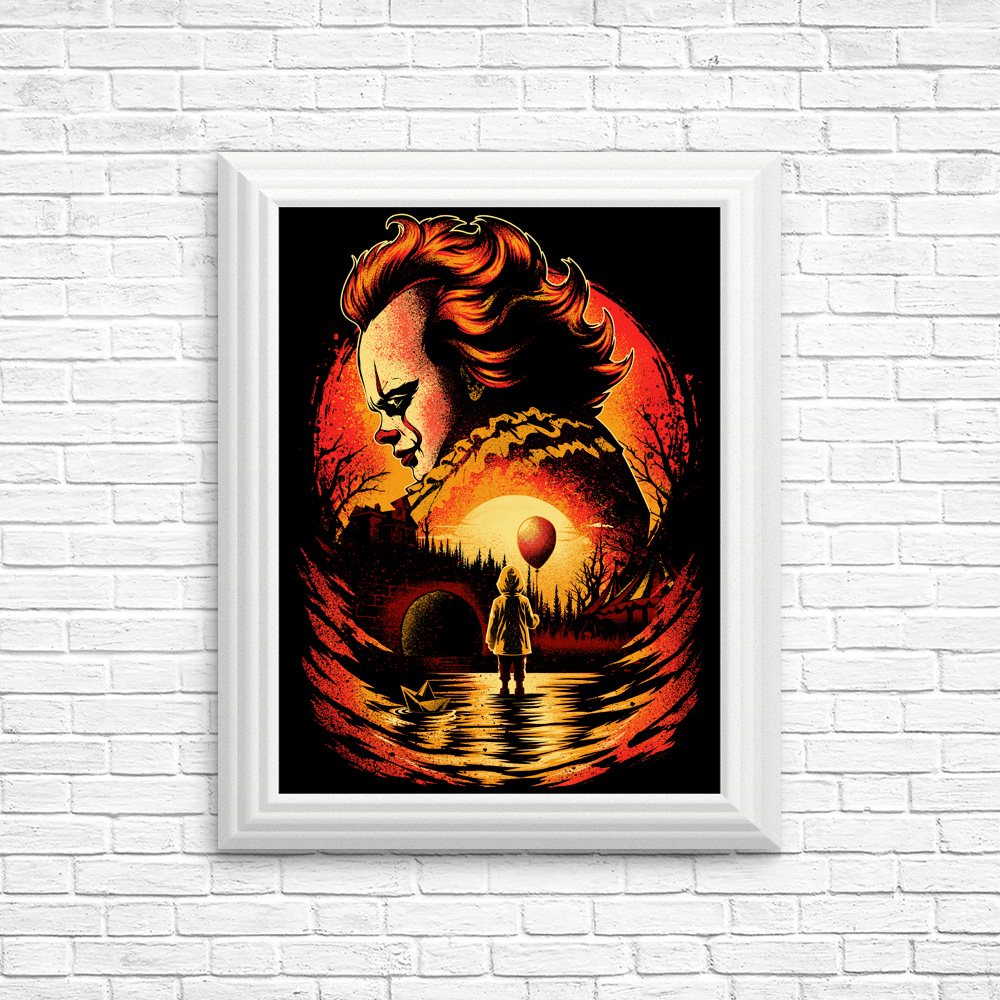 Clown Beneath the Moon - Posters & Prints