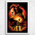 Clown Beneath the Moon - Posters & Prints