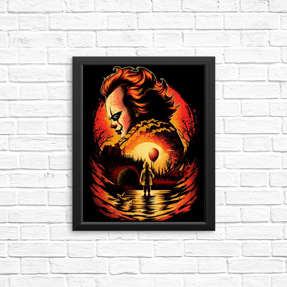 Clown Beneath the Moon - Posters & Prints