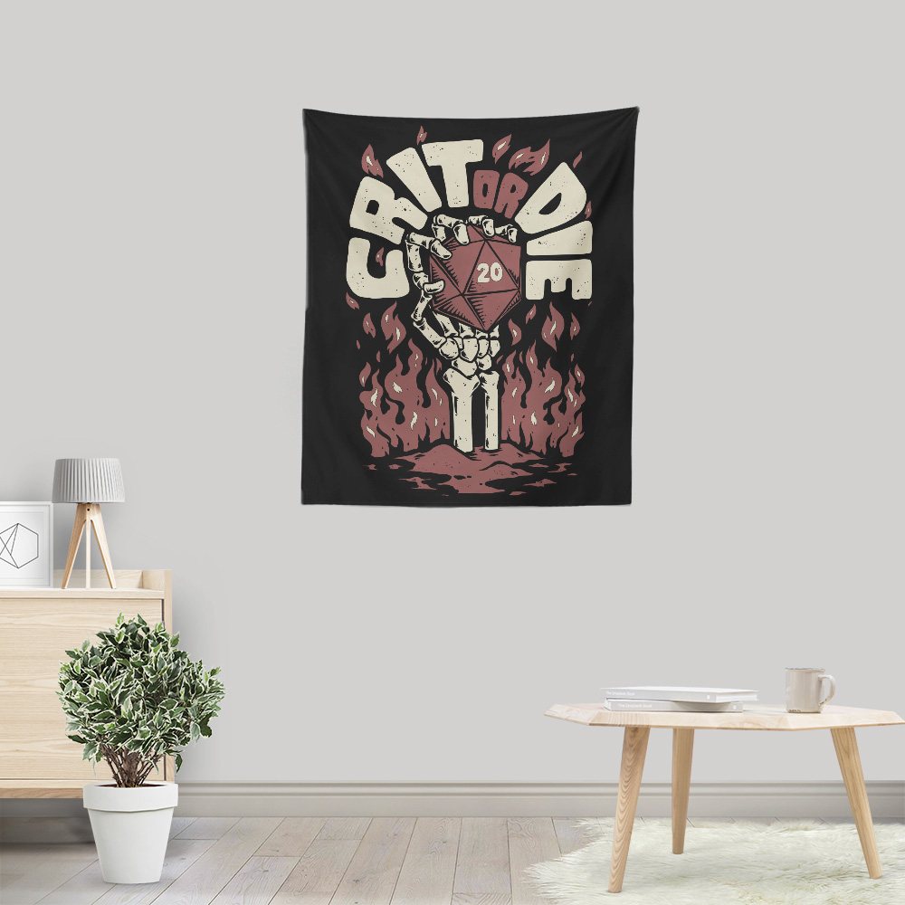 Crit or Die - Wall Tapestry