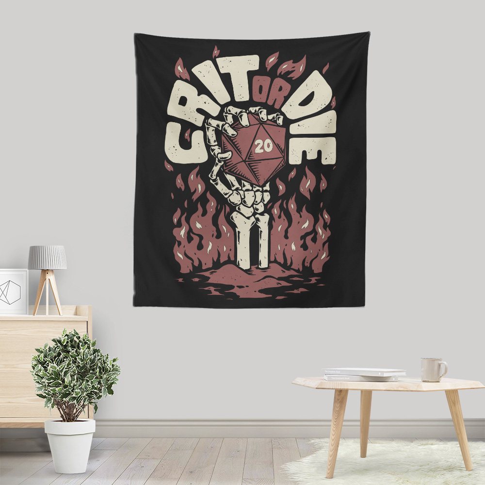 Crit or Die - Wall Tapestry