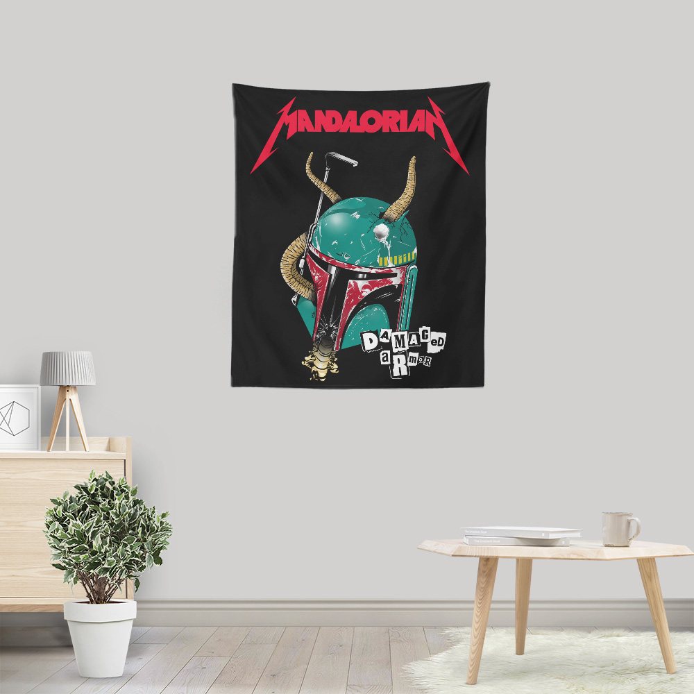 Damaged Armor - Wall Tapestry