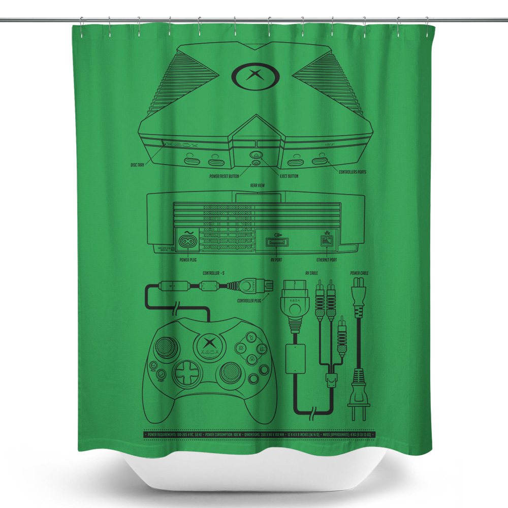 Direct Box (Alt) - Shower Curtain