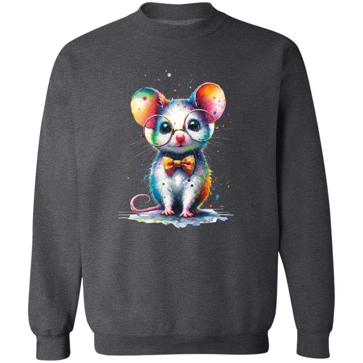 Cute inteligent mouse with glasses Color Splash Unisex product image 7
