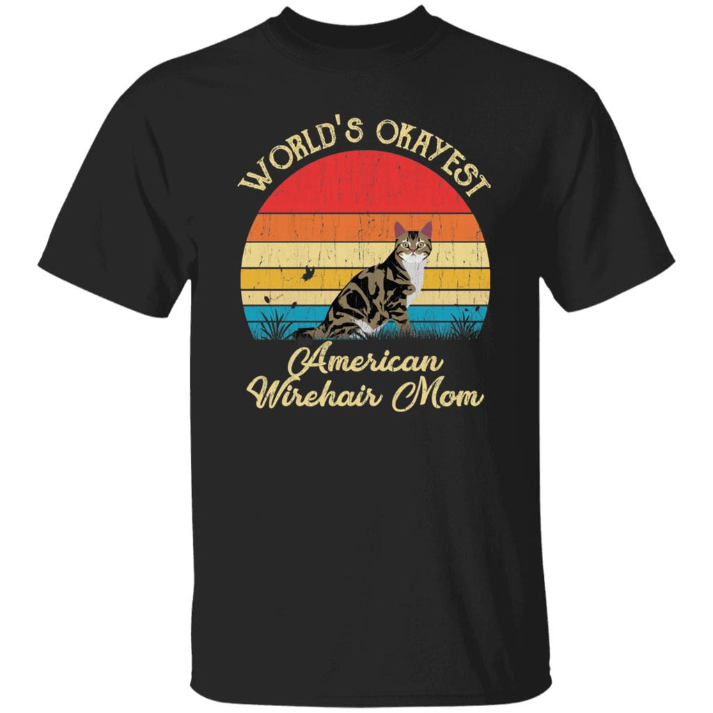 World's Okayest American wirehair mom Retro Style Unisex product image 1