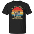 World's Okayest American shorthair dad Retro Style Unisex product image 1