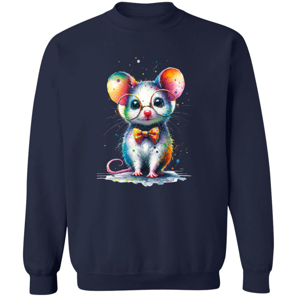 Cute inteligent mouse with glasses Color Splash Unisex product image 6